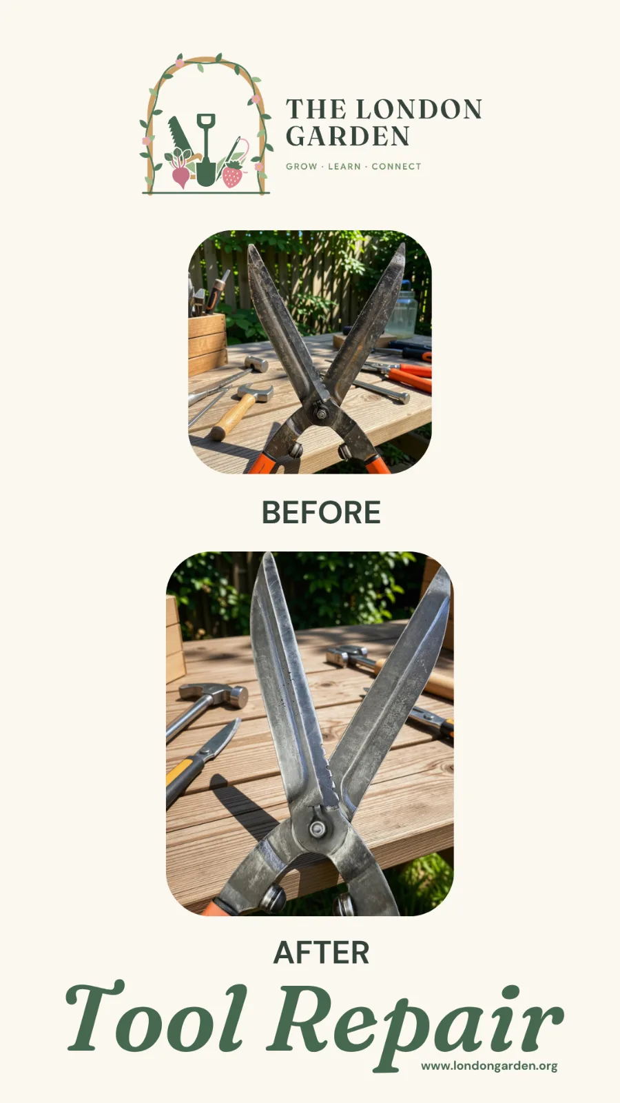Read feedback from our tool repair workshop. Click on the image.